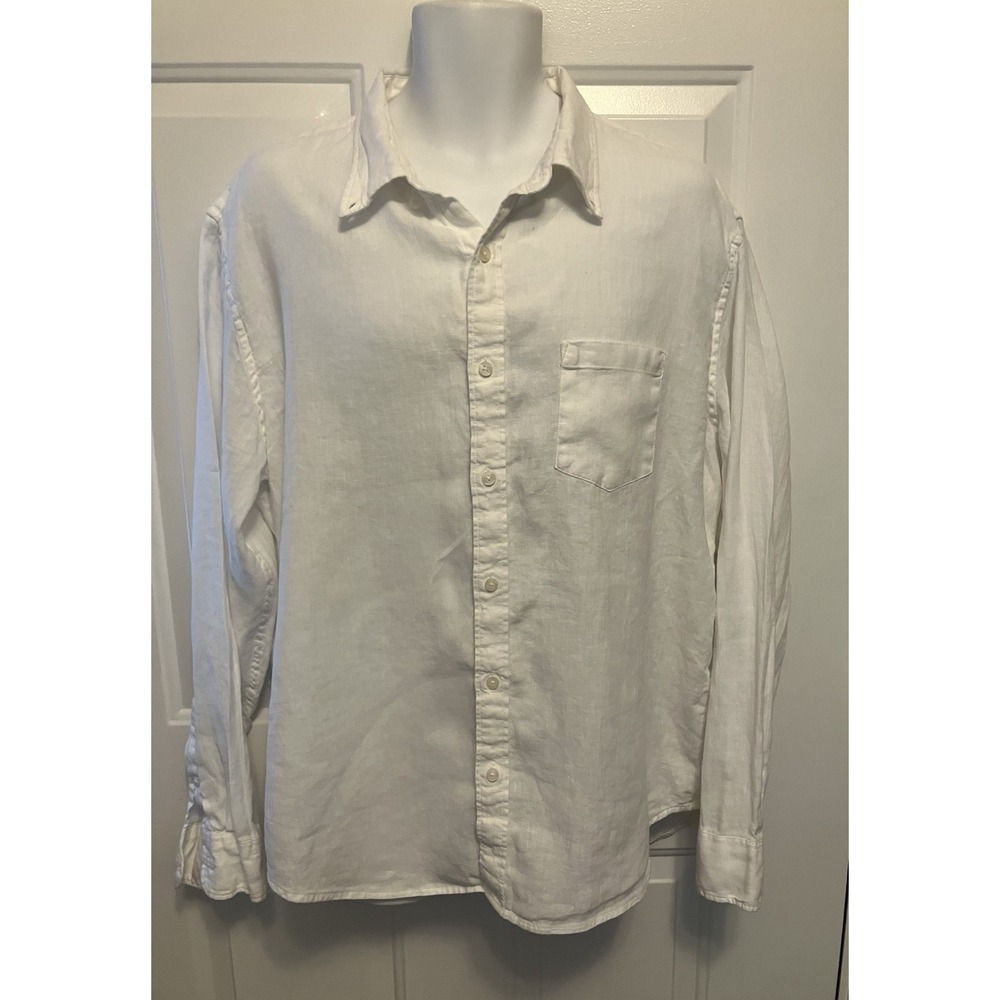 J. Crew White Casual Button Down Shirt
